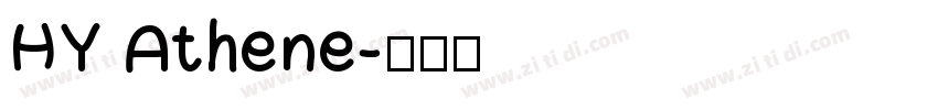 HY Athene字体转换